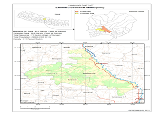 Map of Besishahar Municipality