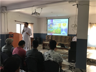 A motivational speech by BK Raju Ghale