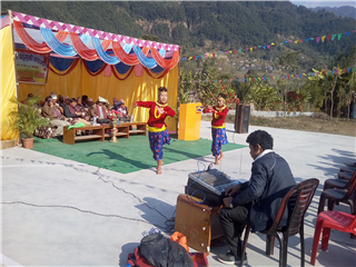 Students at cultural program